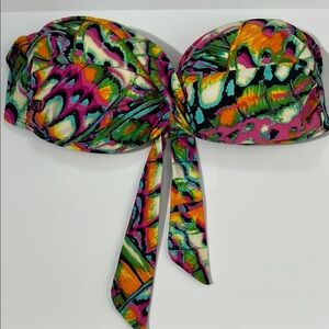 Kenneth Cole Reaction Multicolor Women's Bikini Top S‎ Preowned